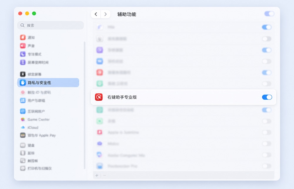 Enable MouseBoost Accessibility permission in System Settings
